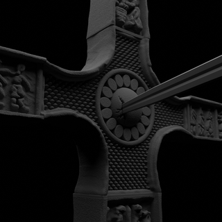 cross dracula movie bramstocker 3d print model sword dagger art statue horrormovie cultmovie bram stocker cruz crucifixo terror bleeding bleedingcross sculptures 3d print model - Mito3D