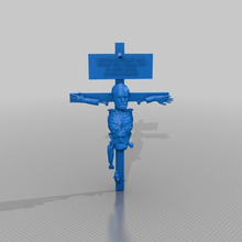 cross head freud belly billroth art sculptures 3d print model - Mito3D