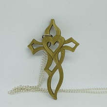 cross heart set jewelry art decoration refined sensual elegant original taste funny jewellery pendant diamond trend fashion gold beauty woman treasure chest necklace model finery ring ornament shiny pearl sexy female valentine holy sweetheart love torque man gift religion belief wing loop ear 3d print model - Mito3D