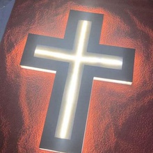 cruz de la lámpara casa decoración religioso-arte los religiosos religión luz del led el jesús cristo electrónica cristian 3d print model - Mito3D