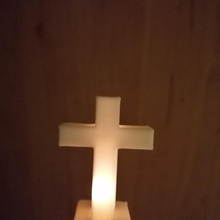 cross mini-lamp lamp mini corona free time light home religion 3d print model - Mito3D