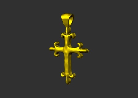 cross pendant Jewelry chretien christianity jesus jewelry ornament 3d print model - Mito3D