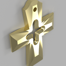 cross pendant jewelry 3d print model - Mito3D