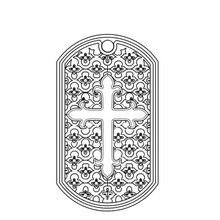 cross pendant shield jewelry jesus 3d print model - Mito3D