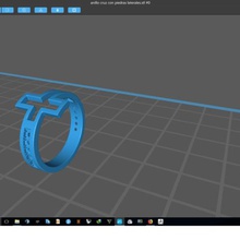 cross ring jewelry 3d print model - Mito3D