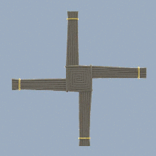 croix de sainte brigitte art la saint en irlande légende soltice sainte-brigitte 3d print model - Mito3D
