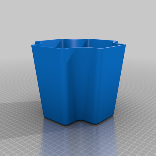 Kreuz gestalten Vase Blume Topf Dekor 3D print model - Mito3D