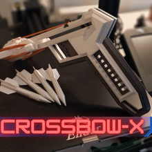 crossbow-x screwless crossbow game shrub shooting shoot gun screw 3d print model - Mito3D