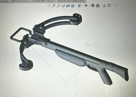Armbrust Spielzeug Aktion Zahl Waffe Zubehörteil Batman Übermensch mcfarlane 3d print model - Mito3D
