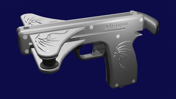 arbalète dragon v2 pistolet 3d print model - Mito3D