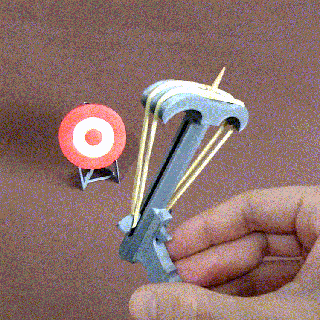 besta chaveiro palito dente atirador tiro brinquedo alvo Diversão 3d print model - Mito3D