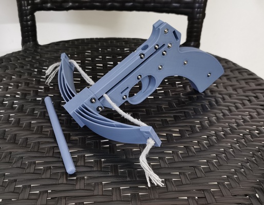 arbalète pistol elastic structure jeu jouets 3d print model - Mito3D