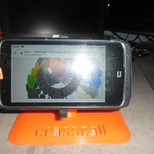 crosscall action phone support x3 home holder crosscallx3 xblocker 3d print model - Mito3D
