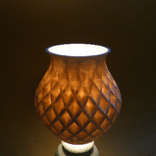 crossed checkerboard lampshade day light lamp decor 3d print model - Mito3D