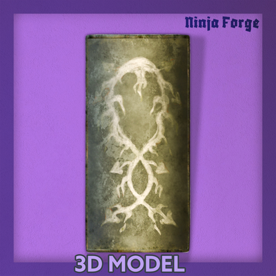 franchi arbre bouclier tour jeu sorcier magie personnel l'assistant mage main bague albinaurique pierre scintillante arme 3d print model - Mito3D