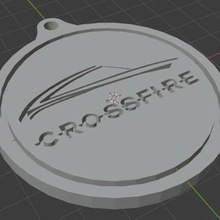 crossfire chrysler owners logo car collection 3d print model - Mito3D