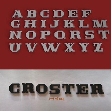 crosterian uppercase 3d letters stl file 3d print model - Mito3D