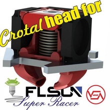 crotal head flsun super racer 3d print model - Mito3D