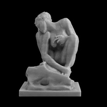 duckte Frau Rodin Museum Frankreich Kunst 3d print model - Mito3D