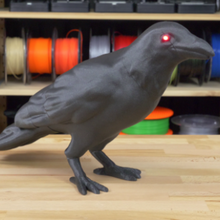 cuervo LED ojos artilugio Víspera Santos ojo animales juguete Arte 3d print model - Mito3D