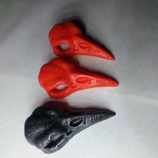 crow skull pendant fashion 3D print model - Mito3D