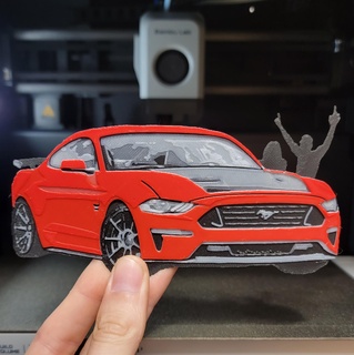 crowd killer mustang Art mazda jdm miata supra nissan toyota ae86 initial d hueforge civic s2000 subaru sti datsun muscle car drag racing 3d print model - Mito3D