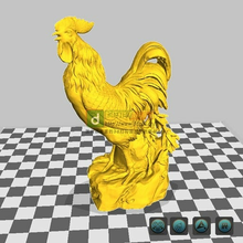 chant coq sculptures 3d print model - Mito3D
