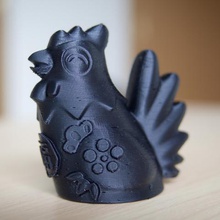 crowing rooster art 3d print model - Mito3D