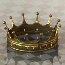 coroa jóias chaveiro acessório o rei rainha ornamentais 3d print model - Mito3D