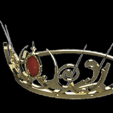 corona Arte Rey reina juguete castillo princesa Príncipe 3d print model - Mito3D