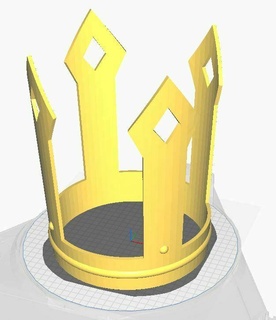 crown crown head peace cosplay king queen  3d print model - Mito3D