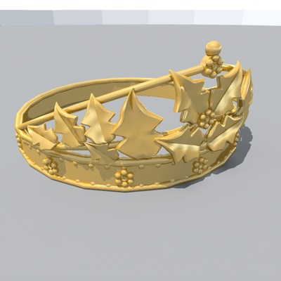 coroa jogos disfarce diademe princesa cair 3d print model - Mito3D