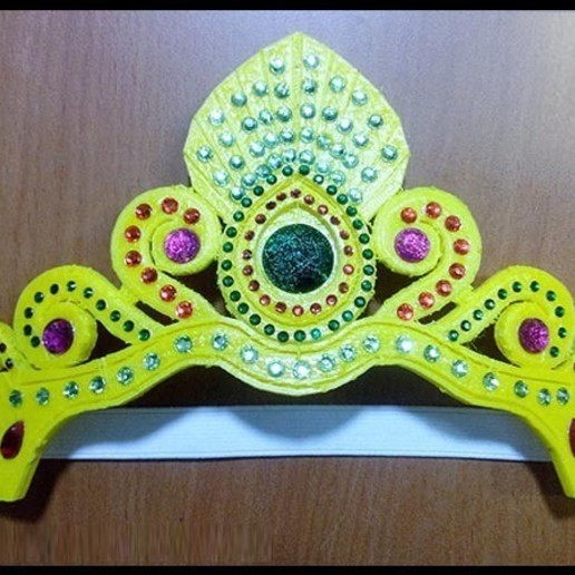 coroa jóias ornamento fo crianças brinquedo 3D print model - Mito3D