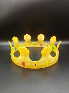 couronne facile impression mode fête carnaval Roi reine Château médiéval 3d print model - Mito3D
