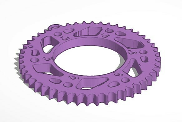 crown bicycle key ring keychain bike 3D print model - Mito3D