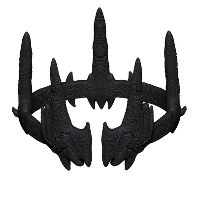 crown black adam mask hat 3d print model - Mito3D