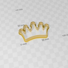 coroa corona cortador de cookies a casa princesa cortadores 3d print model - Mito3D