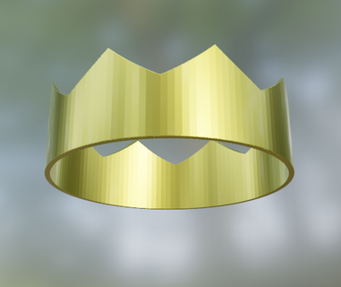 crown cosplay - prince costume jewel royal golden king 3d print model - Mito3D