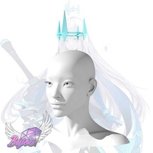crown meryl tower fantasy cosplay of 3d print model - Mito3D