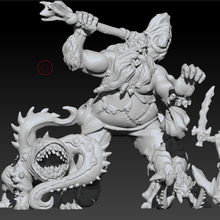 crown destiny monsters the descent journeys in dark miniature dnd dungeon board game 3d print model - Mito3D