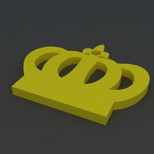crown keychain various 3dprint 3d print model - Mito3D