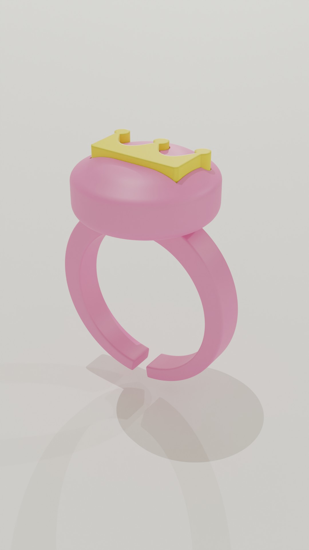 coroa anel brinquedo 3D print model - Mito3D