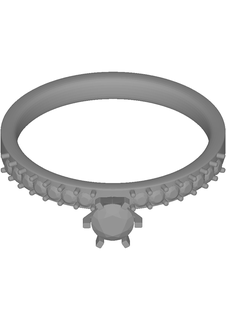 crown ring jewelry 3d print model - Mito3D