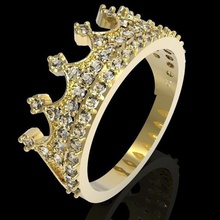 crown ring jewelry jewel commitment weddingcrown 3d print model - Mito3D