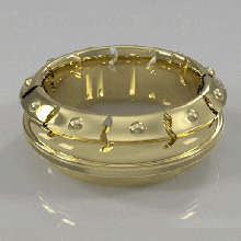 coroa anel jóias bonita anatômica brilho a mulher homem concorrência respostas perfeito aquecido de prata ouro classe estilo jóia unissex qualidade moda anycubic3d corona 3d print model - Mito3D