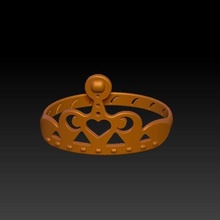 crown ring jewelry crown ring 3d print model - Mito3D