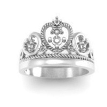 crown rings jewelry 3d print model - Mito3D