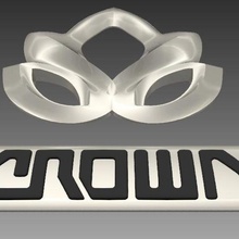 crown scooter badge set crow key 3d print model - Mito3D
