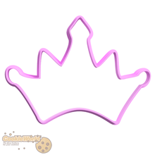crown silhouette cookie cutter 3d print model - Mito3D