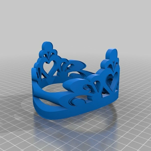 couronné couronne mode Princesse accessoires 3D print model - Mito3D